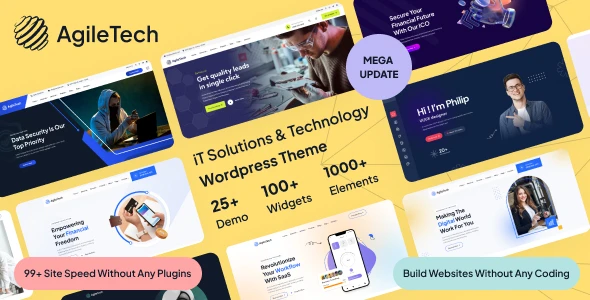 IT Solutions & Technology Multi-Purpose Elementor WordPress Theme – Agiletech