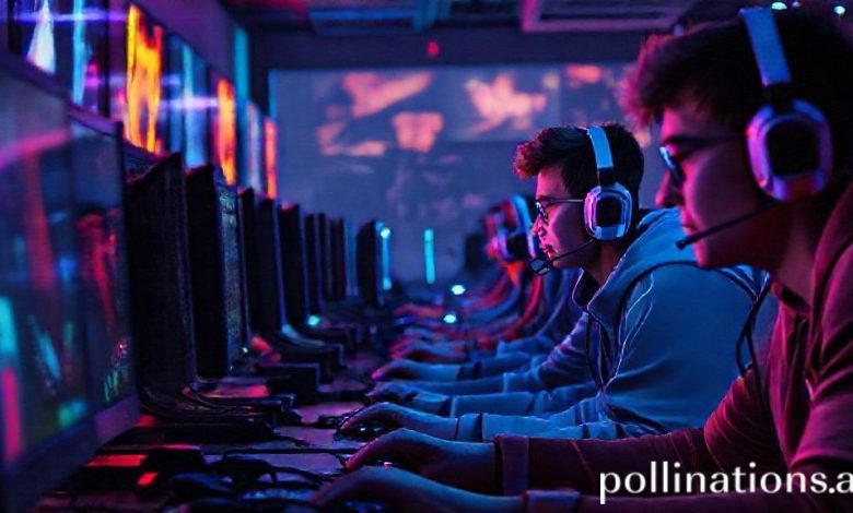 Jogadores competindo em um jogo multiplayer online