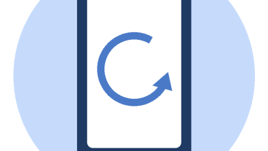 Como formatar celular Android: ilustração de celular com ícone de restaurar